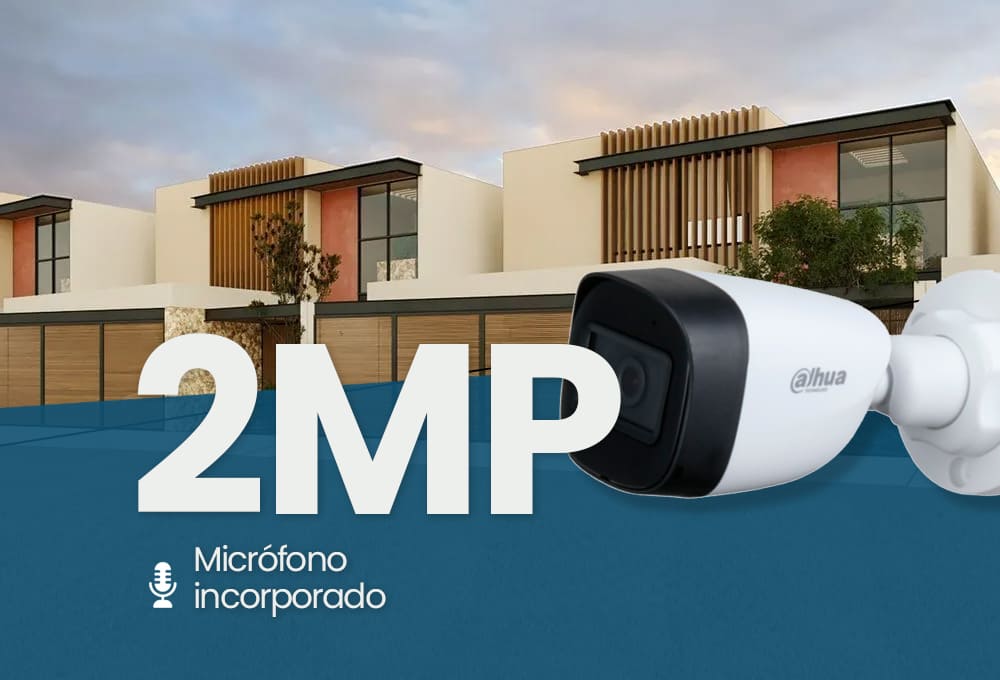 Camara tipo bala Dahua con audio