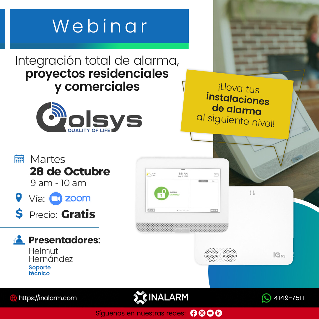 Webinar - Paneles Qolsys