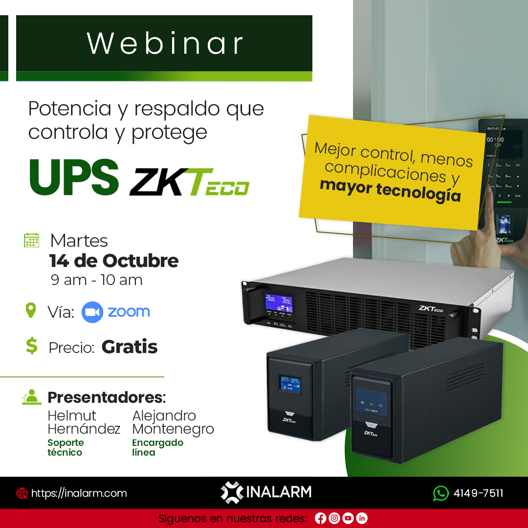Webinar - UPS ZKTeco