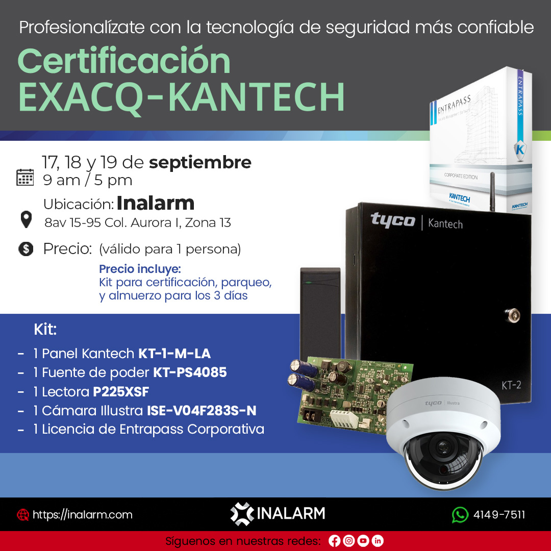 Certificación - EXACQ - KANTECH