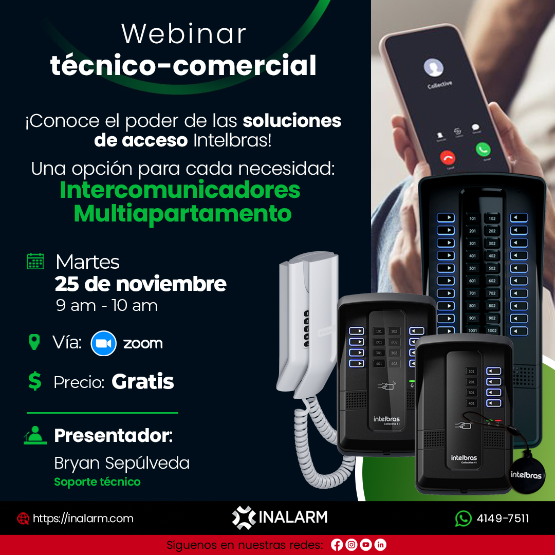 Webinar - Intercomunicadores multiapartamento