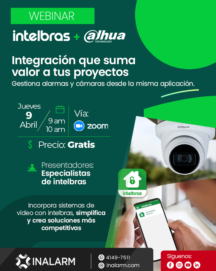 Webinar - Integración intelbras + dahua