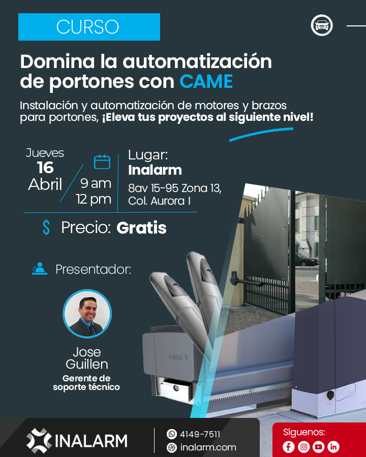 Curso - Automatización de motores y brazos para portones
