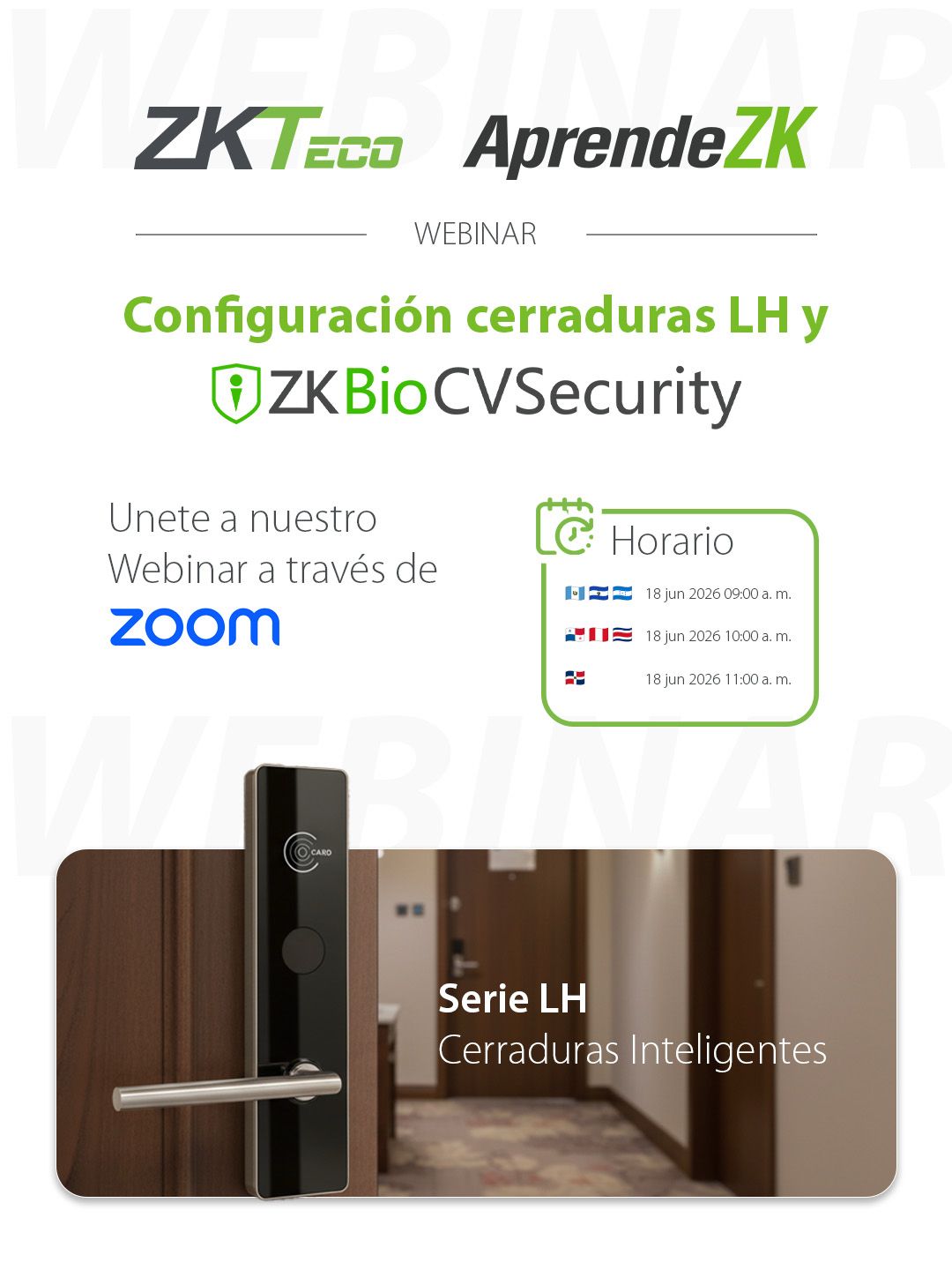 Cerraduras y ZKBio CVSecurity / ZKTeco