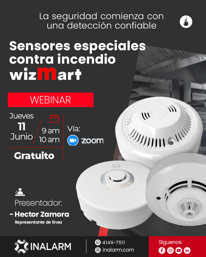 Webinar - Sensores especiales de incendio / wizMart